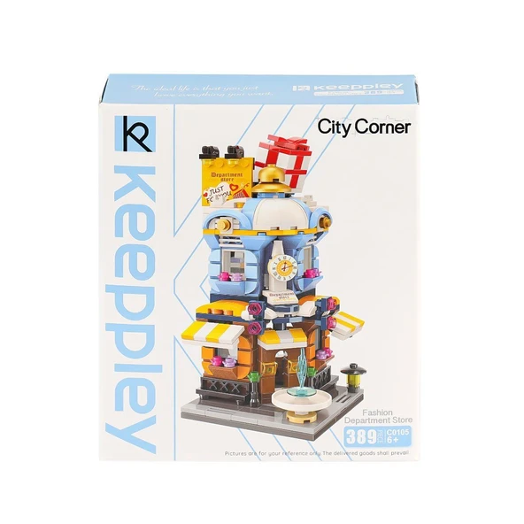PARAPLY KP0105 Keeppley City Corner Department Store Blok Seti 389 Parça Kız Erkek Çocuk Oyuncak Eğitici Oyu ürün görseli 1