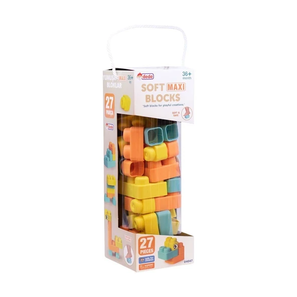 PARAPLY 04047 Soft Maxi Bloklar 27 Parça -Dede Kız Erkek Çocuk Oyuncak Eğitici Oyuncaklar ürün görseli 1