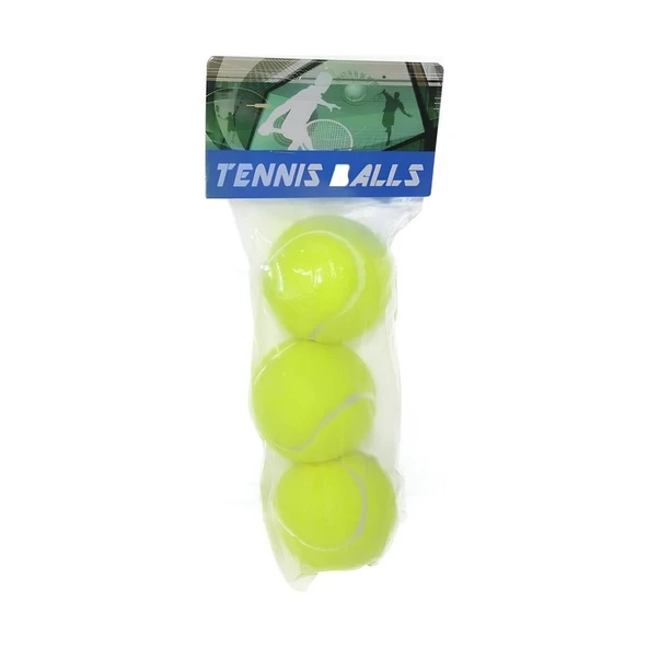 PARAPLY Poşette 3'lü Tenis Topu Kız Erkek Çocuk Oyuncak Eğitici Oyuncaklar ürün görseli 1