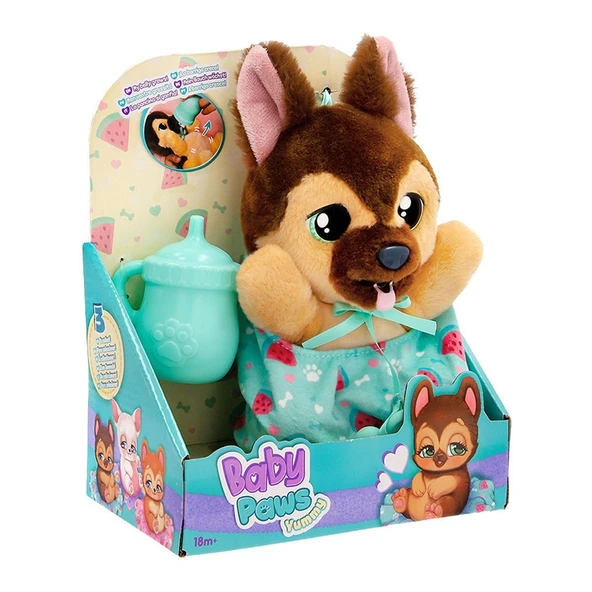 PARAPLY BAW03200 Baby Paws Yummy German Shepherd 18cm Peluş Kız Erkek Çocuk Oyuncak Eğitici Oyuncaklar ürün görseli 1