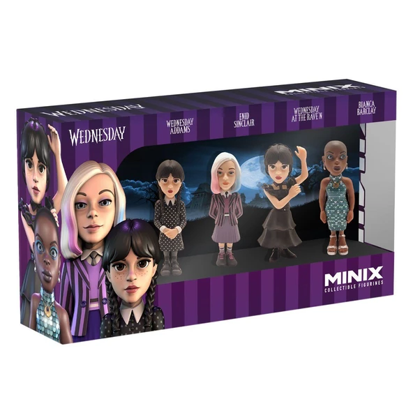 PARAPLY MNXH8000 Minix Wednesday 4lü Figür - Koleksiyon Figürü Kız Erkek Çocuk Oyuncak Eğitici Oyuncaklar ürün görseli 1