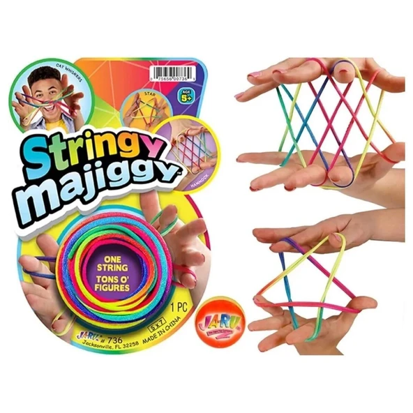 PARAPLY 0736 Stringy Majiggy İp Oyunu -Sunman Kız Erkek Çocuk Oyuncak Eğitici Oyuncaklar ürün görseli 1