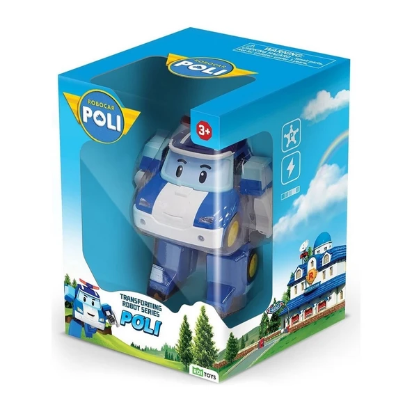 PARAPLY Robocar Poli Transforming Robot Figür - POLI/MRT-0650 Kız Erkek Çocuk Oyuncak Eğitici Oyuncaklar ürün görseli 1
