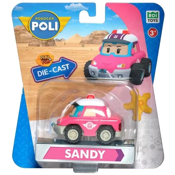 PARAPLY Robocar Poli Metal Araç Karakter Figür Sandy - POLI/MRT-0613 Kız Erkek Çocuk Oyuncak Eğitici Oyuncak ürün görseli 1