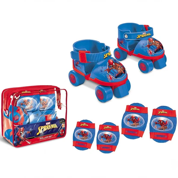 PARAPLY Spiderman 4 Teker Paten Seti Kız Erkek Çocuk Oyuncak Eğitici Oyuncaklar ürün görseli 1