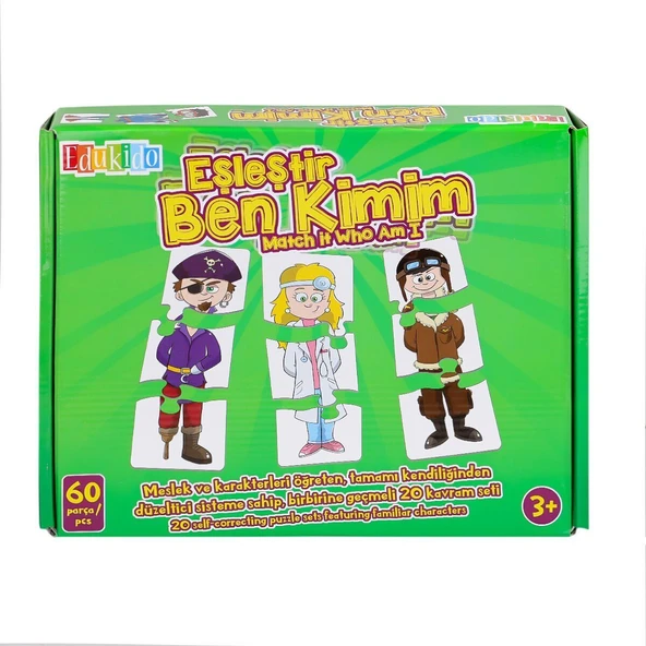 PARAPLY EDU-1014 Eşleştir Ben Kimim -Chiva Kız Erkek Çocuk Oyuncak Eğitici Oyuncaklar ürün görseli 1