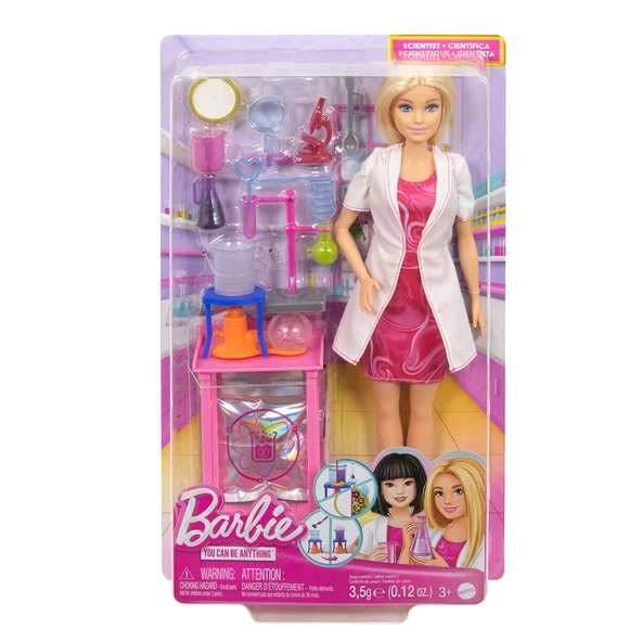 PARAPLY JCR70 Barbie Kariyer Oyun Setleri - Bilim Uzmanı ve Aksesuarları Kız Erkek Çocuk Oyuncak Eğitici Oyu ürün görseli 1