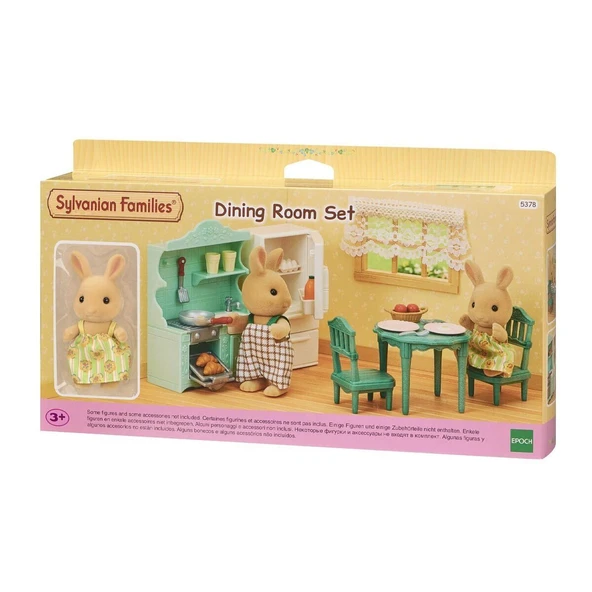 PARAPLY 5378 Sylvanian Families Yemek Odası Seti +3 yaş Kız Erkek Çocuk Oyuncak Eğitici Oyuncaklar ürün görseli 1