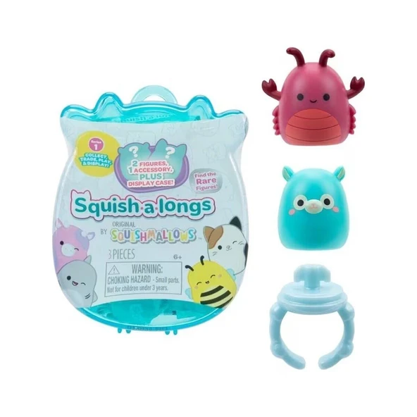 PARAPLY AL0001-1 Squish-a-longs 2 Figür + Yüzük Sürpriz Paket Seri 1 - 1adet Fiyatıdır Kız Erkek Çocuk Oyunc ürün görseli 1