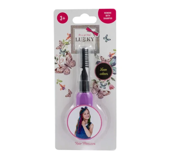 PARAPLY Lukky Saç Maskarası Neon Mor Kız Erkek Çocuk Oyuncak Eğitici Oyuncaklar ürün görseli 1