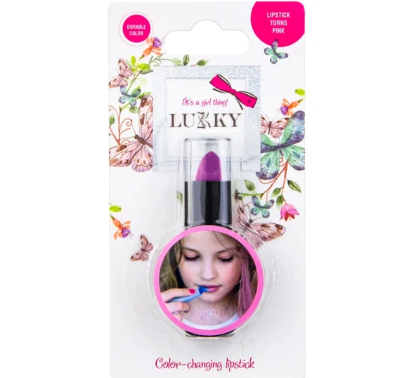 PARAPLY Lukky Renk Değiştiren Ruj Lila Kız Erkek Çocuk Oyuncak Eğitici Oyuncaklar ürün görseli 1