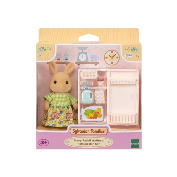 PARAPLY 5548 Sylvanian Families Sunny Tavşan Anne ve Buzdolabı Seti +3 yaş Kız Erkek Çocuk Oyuncak Eğitici O ürün görseli 1