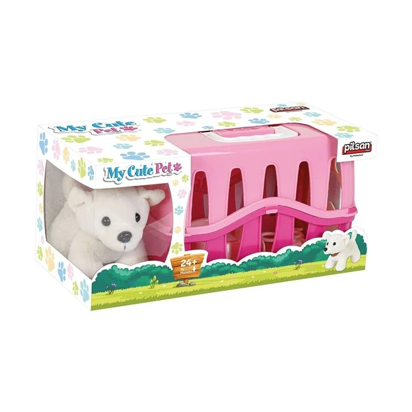 PARAPLY 03 358 Sevimli Köpeğim Pembe -Pilsan Oyuncak Kız Erkek Çocuk Oyuncak Eğitici Oyuncaklar ürün görseli 1
