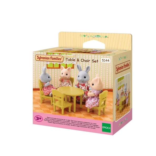 PARAPLY 5144 Sylvanian Families Masa - Sandalye Seti (figürler dahil değildir) +3 yaş Kız Erkek Çocuk Oyunca ürün görseli 1