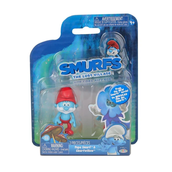 PARAPLY SRN 96562 Şirinler 2li Figür Set -Necotoys - 1adet Stokta Olan Gönderilir Kız Erkek Çocuk Oyuncak Eğ ürün görseli 1