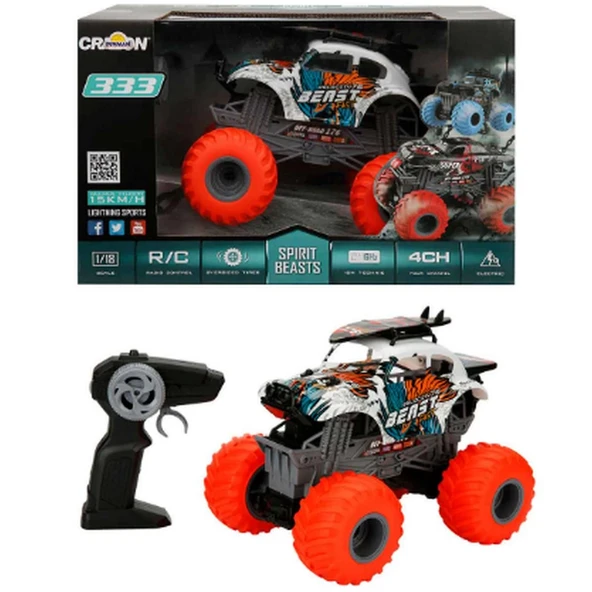 PARAPLY 1:18 Uzaktan Kumandalı Spirit Beasts Beetle USB Şarjlı Araba 25cm Kız Erkek Çocuk Oyuncak Eğitici Oy ürün görseli 1