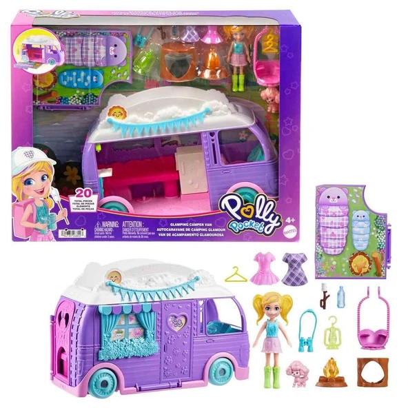 PARAPLY Polly Pocket Eğlenceli Karavan Oyun Seti Kız Erkek Çocuk Oyuncak Eğitici Oyuncaklar ürün görseli 1