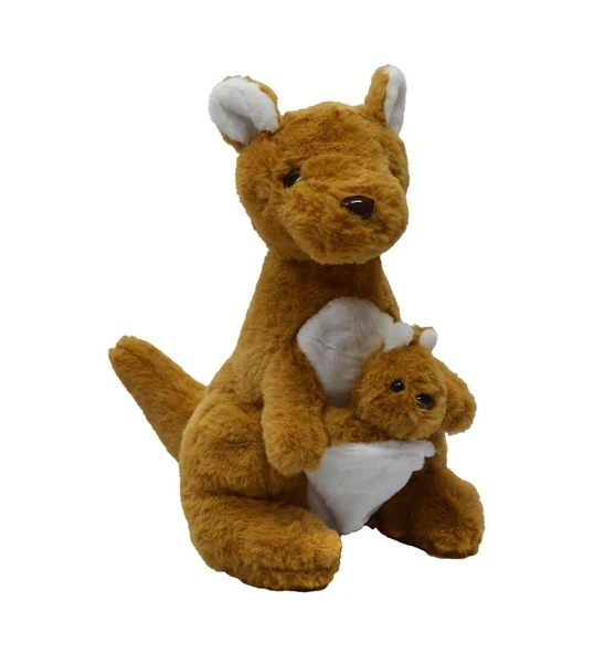 PARAPLY PELUŞ 40CM KANGURU HALLEY Kız Erkek Çocuk Oyuncak Eğitici Oyuncaklar ürün görseli 1