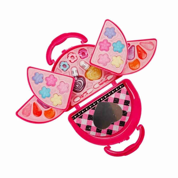 PARAPLY Pretty Pinky 3 Katlı Pembe Çantalı Makyaj Seti Kız Erkek Çocuk Oyuncak Eğitici Oyuncaklar ürün görseli 1