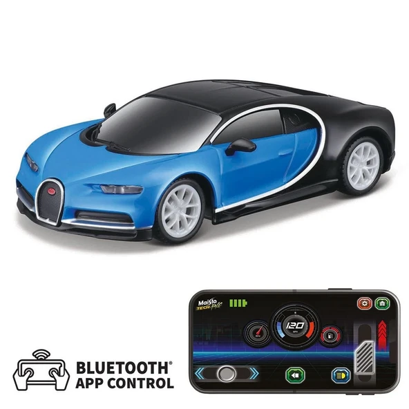 PARAPLY Maisto 1:41 APP Control Kumandalı Metal Araba Bugatti Chiron 20 Kız Erkek Çocuk Oyuncak Eğitici Oyun ürün görseli 1