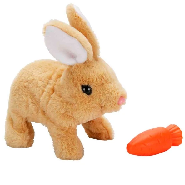 PARAPLY Sesli ve Hareketli Peluş Tavşan Kız Erkek Çocuk Oyuncak Eğitici Oyuncaklar ürün görseli 1