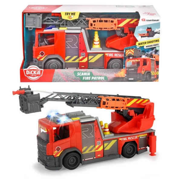 PARAPLY Dickie Scania İtfaiye Aracı Kız Erkek Çocuk Oyuncak Eğitici Oyuncaklar ürün görseli 1
