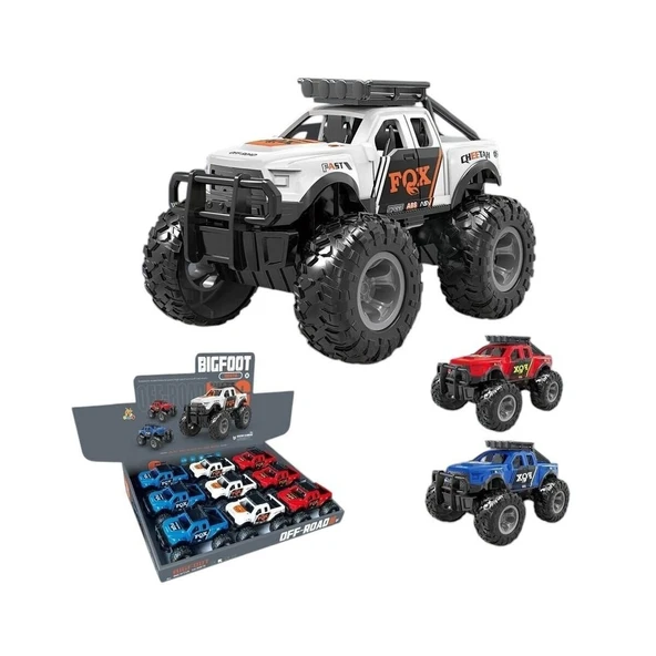 PARAPLY XFG-989-108 Vardem Sürtmeli Bigfoot Off-Road Jeep - 1adet Stokta Olan Renk Gönderilir Kız Erkek Çocu ürün görseli 1