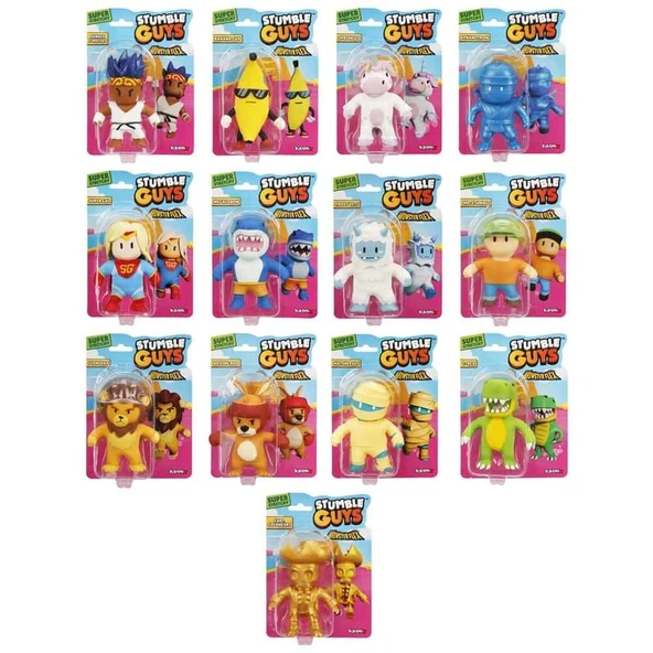 PARAPLY STRECH M.FLEX STUMBLE GUYS 12CM 1adet FİYATIDIR Kız Erkek Çocuk Oyuncak Eğitici Oyuncaklar ürün görseli 1