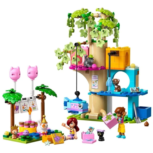 PARAPLY LEGO Friends Kedi Doğum Günü Partisi ve Ağaç Ev 42666 Kız Erkek Çocuk Oyuncak Eğitici Oyuncaklar ürün görseli 1
