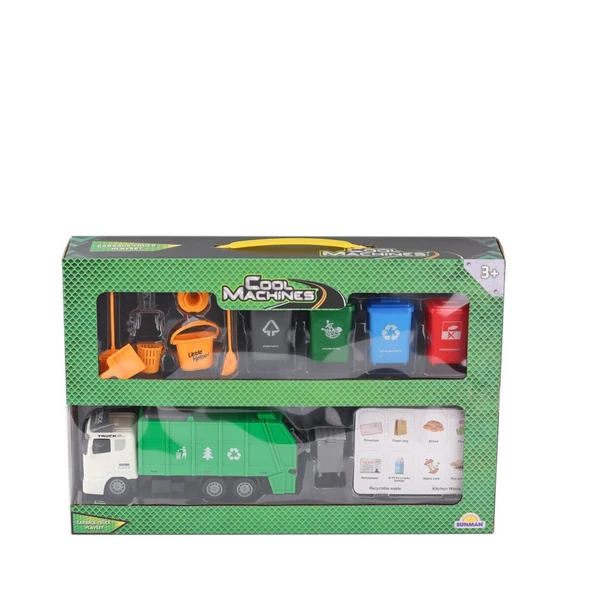 PARAPLY 4514 SUN-RST-CLM-OYUN SET YEŞİL ÇÖP KAMYONU Kız Erkek Çocuk Oyuncak Eğitici Oyuncaklar ürün görseli 1