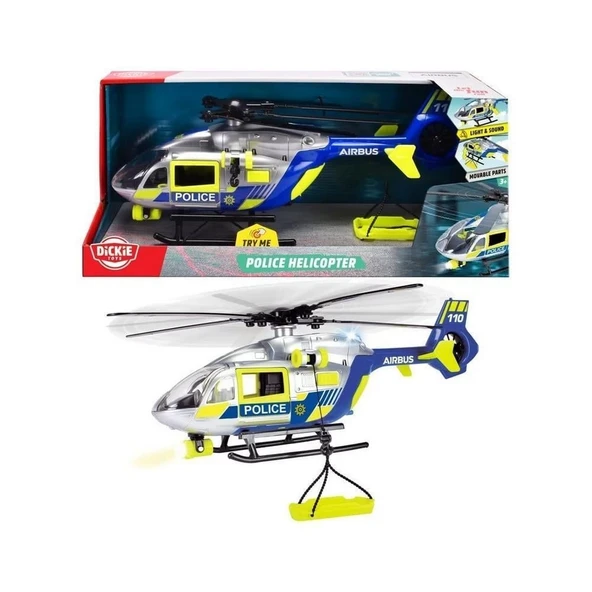 PARAPLY Dickie Polis Helikopteri Kız Erkek Çocuk Oyuncak Eğitici Oyuncaklar ürün görseli 1