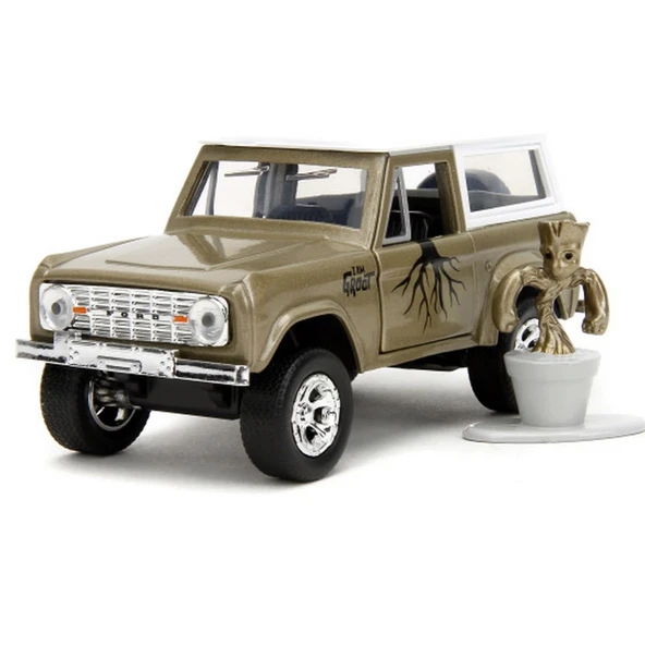 PARAPLY Jada 1/32 Marvel Groot 1973 Ford Bronco Kız Erkek Çocuk Oyuncak Eğitici Oyuncaklar ürün görseli 1