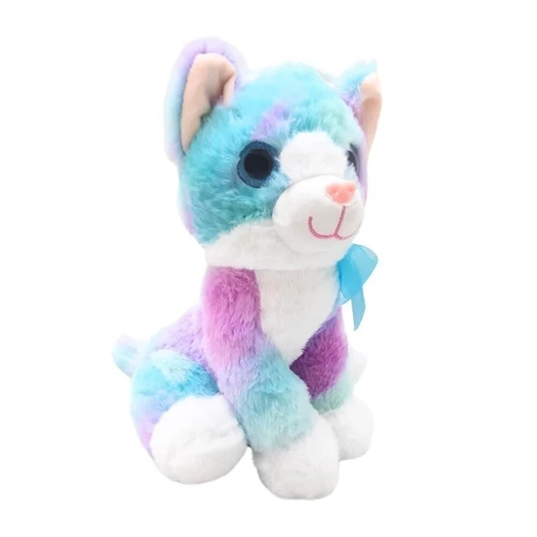 PARAPLY PELUŞ 30CM RENKLİ KEDİ HALLEY Kız Erkek Çocuk Oyuncak Eğitici Oyuncaklar ürün görseli 1