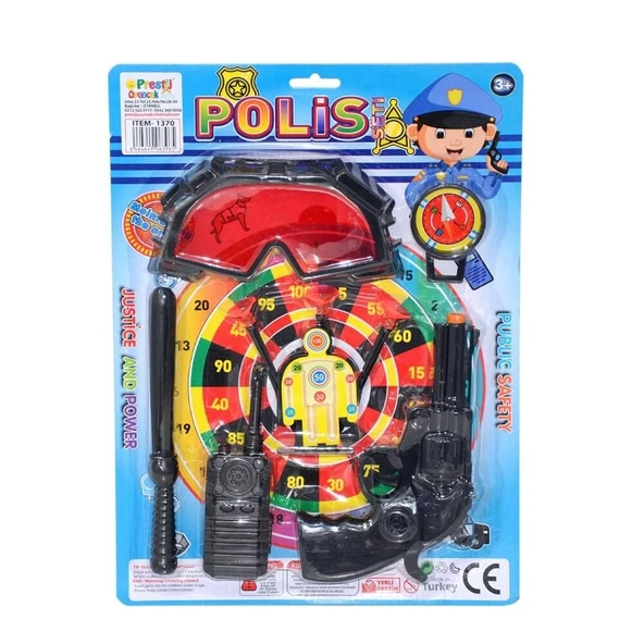 PARAPLY Prestij Oyuncak Polis Seti Siyah Kız Erkek Çocuk Oyuncak Eğitici Oyuncaklar ürün görseli 1