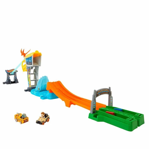 PARAPLY Hot Wheels Racerverse Jurassic Pist Seti HTP12 Kız Erkek Çocuk Oyuncak Eğitici Oyuncaklar ürün görseli 1