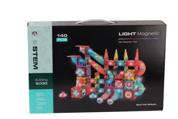 PARAPLY CH1228 MAGNETİC TİLES STAR DİAMOND LİGHT VERSİON 75 PARÇA Kız Erkek Çocuk Oyuncak Eğitici Oyuncaklar ürün görseli 1