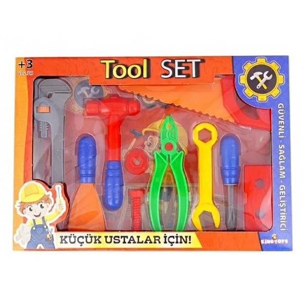 PARAPLY KUTULU TAMİR SET KİNG Kız Erkek Çocuk Oyuncak Eğitici Oyuncaklar ürün görseli 1