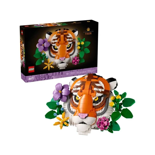PARAPLY 31217 Lego Fauna Koleksiyonu Kaplan - Tiger 744 parça +18 yaş Kız Erkek Çocuk Oyuncak Eğitici Oyunca ürün görseli 1