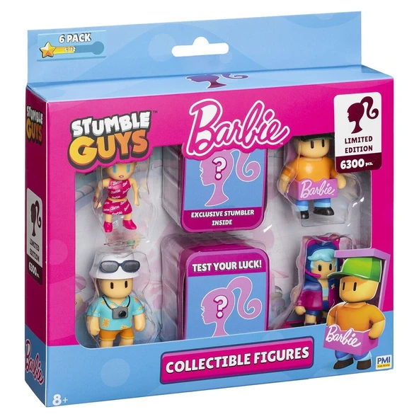 PARAPLY PMI SGB2060 STUMBLE GUYS BARBİE FİGÜR 6LI SET Kız Erkek Çocuk Oyuncak Eğitici Oyuncaklar ürün görseli 1
