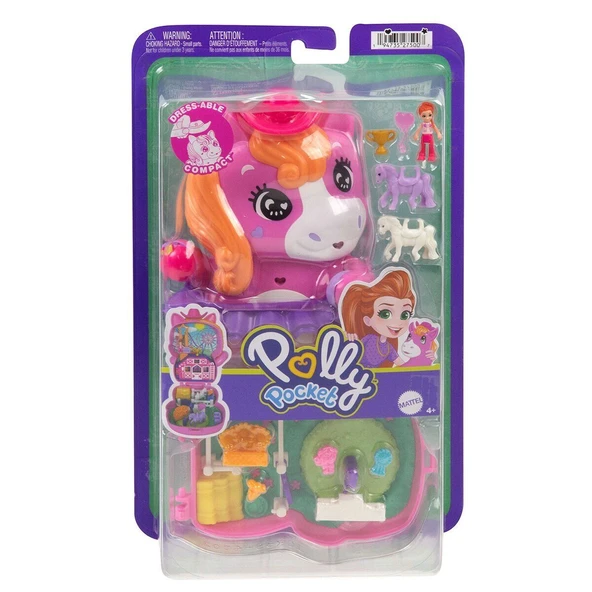 PARAPLY JCR39 Polly Pocket Midilliyle Rodeo Heyecanı Mikro Oyun Seti Kız Erkek Çocuk Oyuncak Eğitici Oyuncak ürün görseli 1
