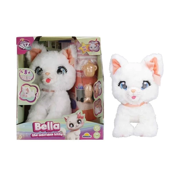 PARAPLY PELUŞ SEVİMLİ KEDİCİK BELLA HAREKET/SES Kız Erkek Çocuk Oyuncak Eğitici Oyuncaklar ürün görseli 1