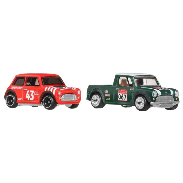 PARAPLY 1:64 Hot Wheels Premium Car Culture 2'li Morris Mini Ve 67 Austin Mini Pickup Kız Erkek Çocuk Oyunca ürün görseli 1