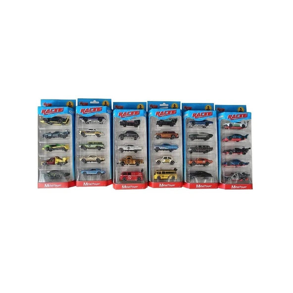 PARAPLY ZQ11315 KARTELA 1 64 METAL 5Lİ ARABA Kız Erkek Çocuk Oyuncak Eğitici Oyuncaklar ürün görseli 1