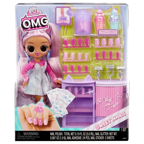 PARAPLY L.O.L. Surprise Sweet Nails OMG Kitty K Kafe Kız Erkek Çocuk Oyuncak Eğitici Oyuncaklar ürün görseli 1