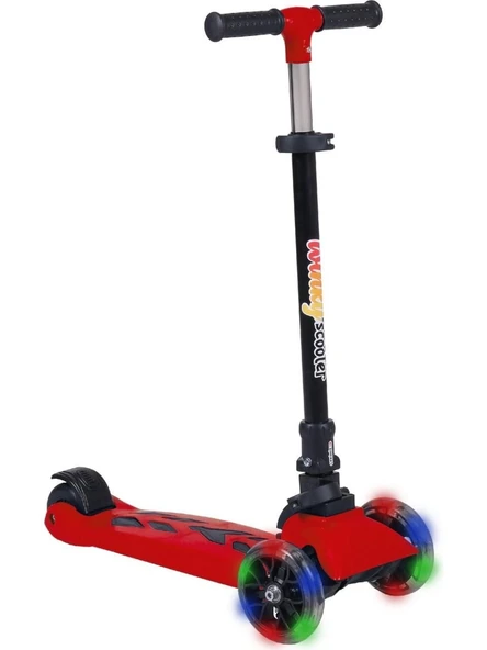 PARAPLY WSC1-I WİNKY 5+ SCOOTER IŞIKLI KIRMIZI 90KG Kız Erkek Çocuk Oyuncak Eğitici Oyuncaklar ürün görseli 1