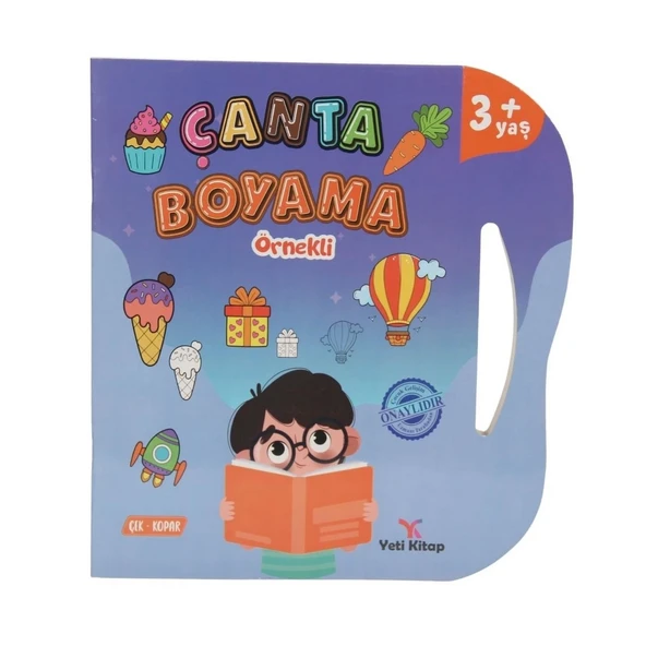 PARAPLY Çanta Kitap Boyama Kitabı Örnekli Kız Erkek Çocuk Oyuncak Eğitici Oyuncaklar ürün görseli 1