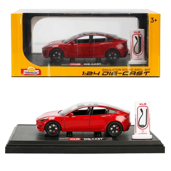 PARAPLY 1/24 Araba XLG Model Sesli ve Işıklı Kız Erkek Çocuk Oyuncak Eğitici Oyuncaklar ürün görseli 1