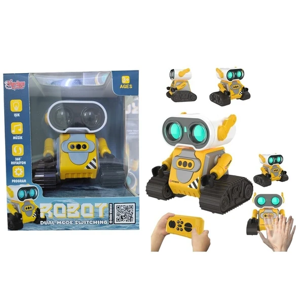 PARAPLY S-023-4582 SARI UK FF ŞARJLI 2 4G ROBOT-ARABA Kız Erkek Çocuk Oyuncak Eğitici Oyuncaklar ürün görseli 1