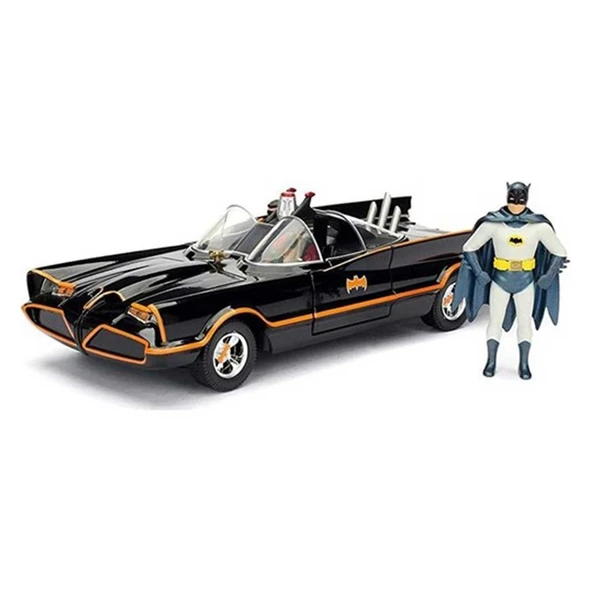 PARAPLY Jada 1:24 Batman 1966 Classic Batmobile Kız Erkek Çocuk Oyuncak Eğitici Oyuncaklar ürün görseli 1