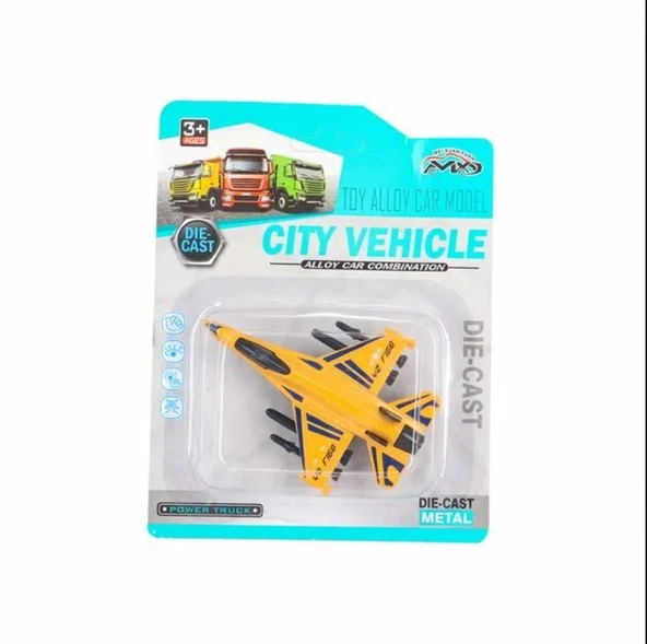 PARAPLY Die Cast Metal F-16 Benzeri Savaş Uçağı Kız Erkek Çocuk Oyuncak Eğitici Oyuncaklar ürün görseli 1